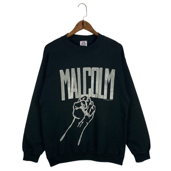 90s MALCOLM X　スウェット　トレーナー　XXL　黒　マルコムX 90s MALCOLM X スウェット トレーナー XXL 黒 マルコムX