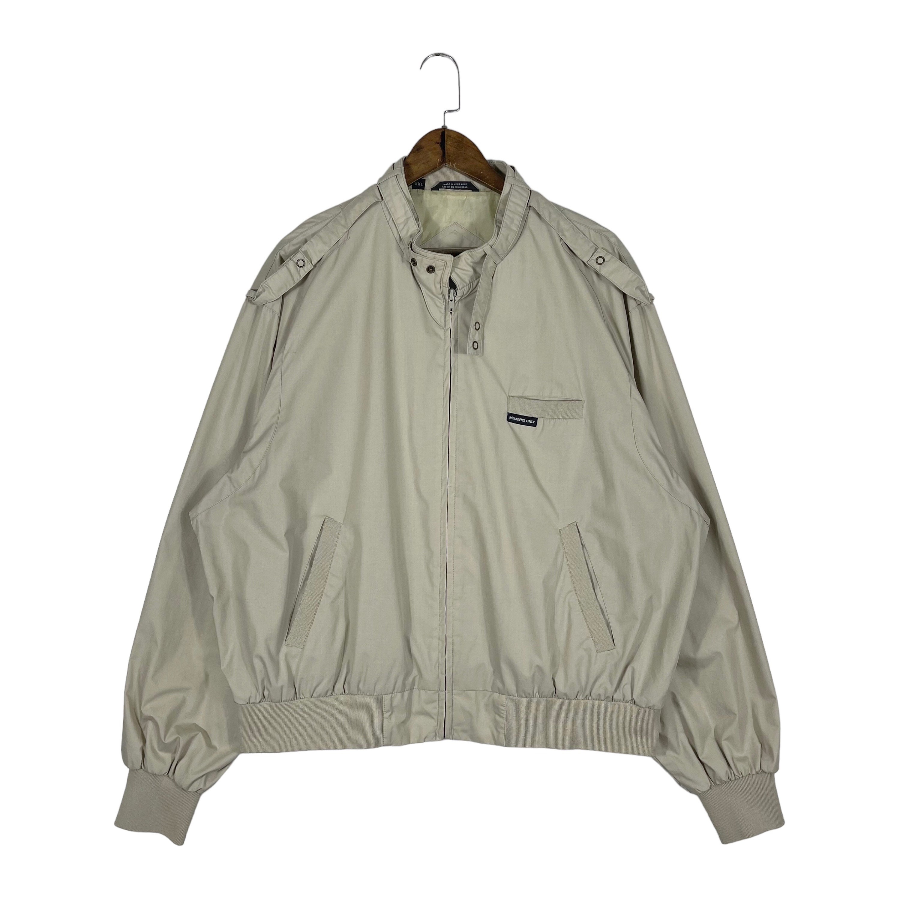 Vintage 90s Member Only Jacket Classic Beige Harrington Vintage 90s Member Only Jacket Classic Beige Harrington