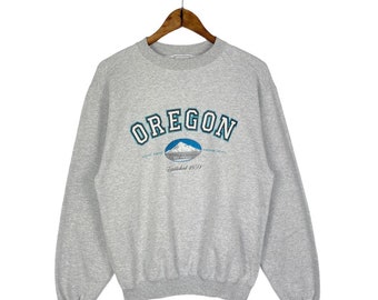 Vintage 90s Mount Hood Oregon Sweatshirt Crewneck Big Logo Made In Mexico Pullover Jumper Size S