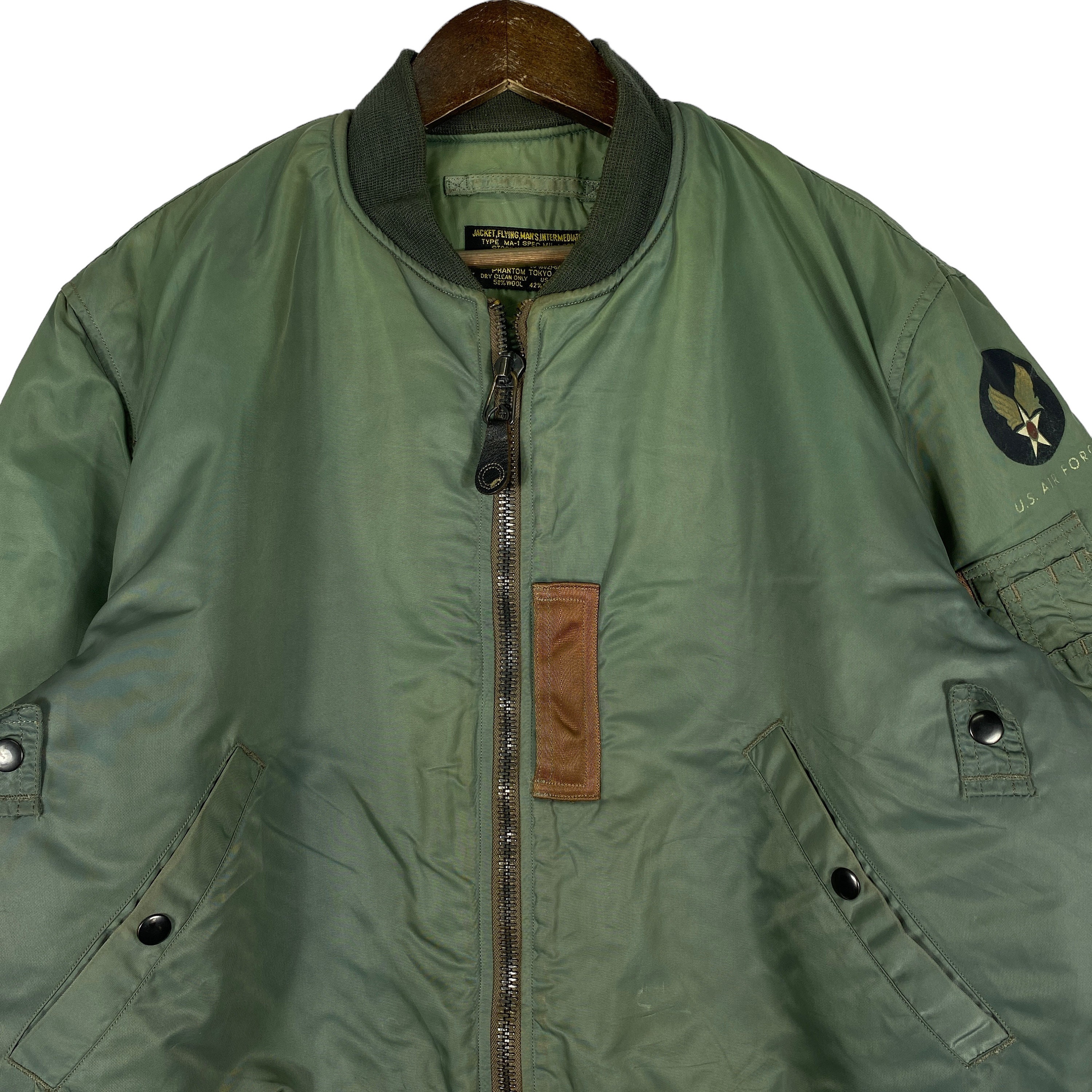 Vintage Phantom Tokyo US Air Force Type MA1 Heavyweight Vintage Phantom Tokyo US Air Force Type MA1 Heavyweight