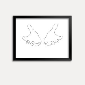 Praying Jesus hands, for wall art at dorm or home