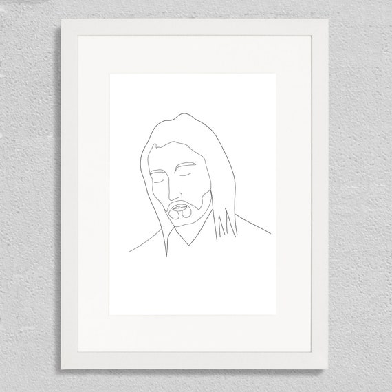 Simple Jesus Sketch