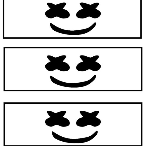 Dj Marshmello Party Water Label Stickers Favor Bag Birthday Etsy