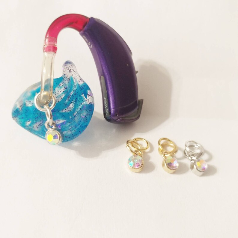 Hearing Aid Jewelry Charm, Hearing Aid Charm, Jewelry for Hearing Aids