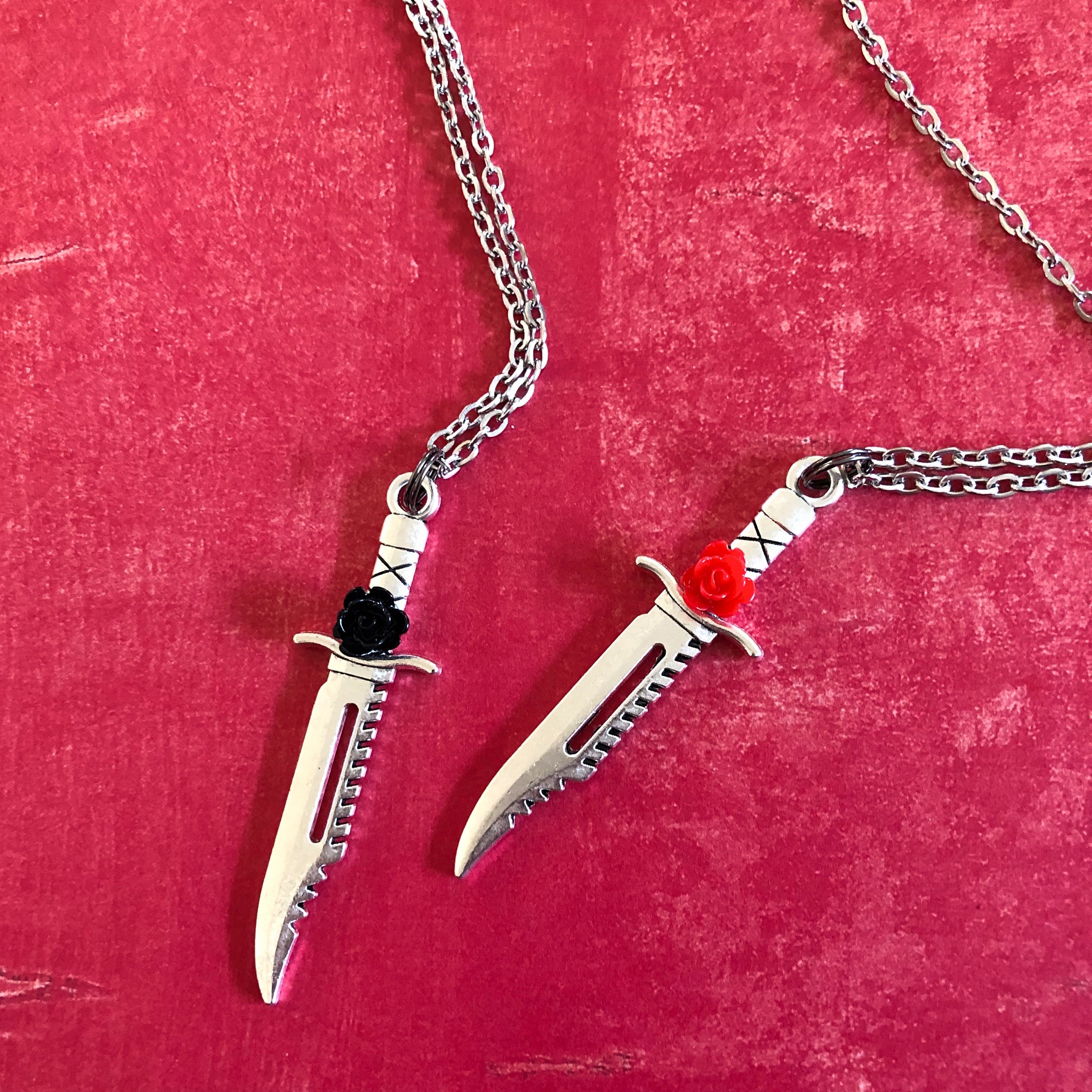 Best Friends Necklace BFF Knife Necklaces For Two Best Etsy