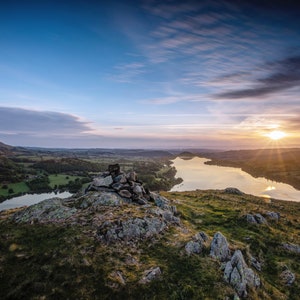 The View From Hallin Fell - English Lake District at Sun Rise