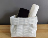Cotton basket, fabric storage basket, bathroom organizer, bread basket, nursery basket