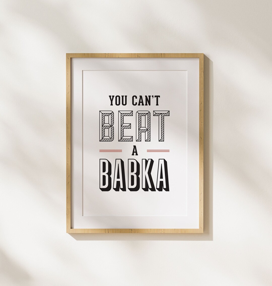 You Can't Beat A Babka Print Seinfeld TV Poster Seinfeld Etsy