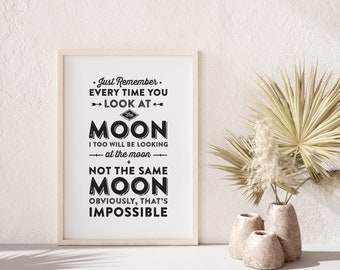 Andy Dwyer Moon Quote Andy Dwyer Moon | Etsy