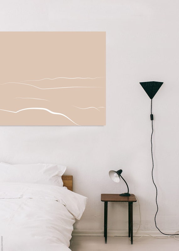 Desert Digital Poster Line Art Mountain Line Art Wall Etsy