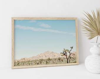 Joshua Tree Desert Print, Desert Landscape Wall Decor, Boho Home Wall Decor, Boho Desert Home Decor, Boho Office Print, Desert Photograph