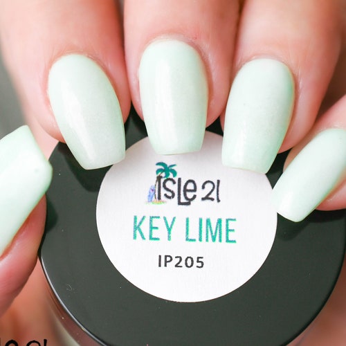 Key Lime Pastel Green Minty Nail Dip Powder Nail Dipping Etsy