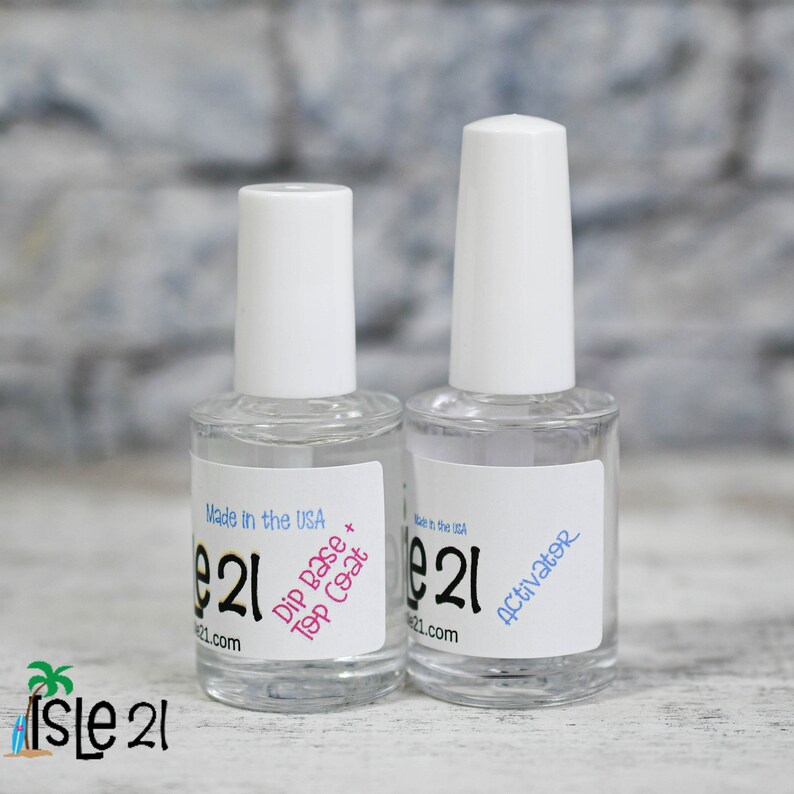 Dip Powder Liquid Set Base/top Coat and Activator Dip Etsy