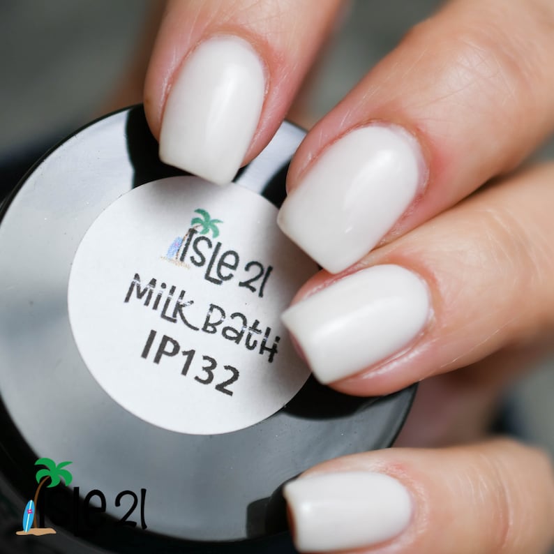 Milk Bath Milky White Nail Dip Powder Nail Dipping Powder Nail Etsy