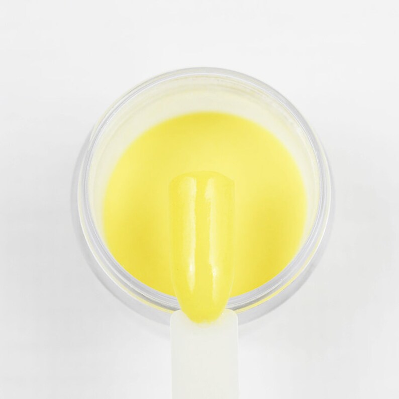 Sunny Honey Yellow Nail Dipping Powder Bright Yellow Nail Dip Etsy