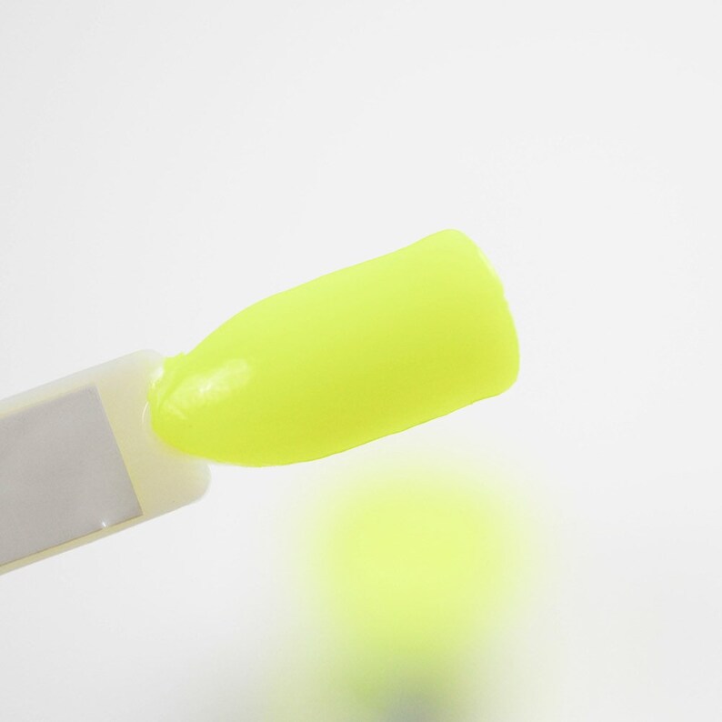 Neon Yellow Nail Dipping Powder Bright Yellow Nail Dip Etsy