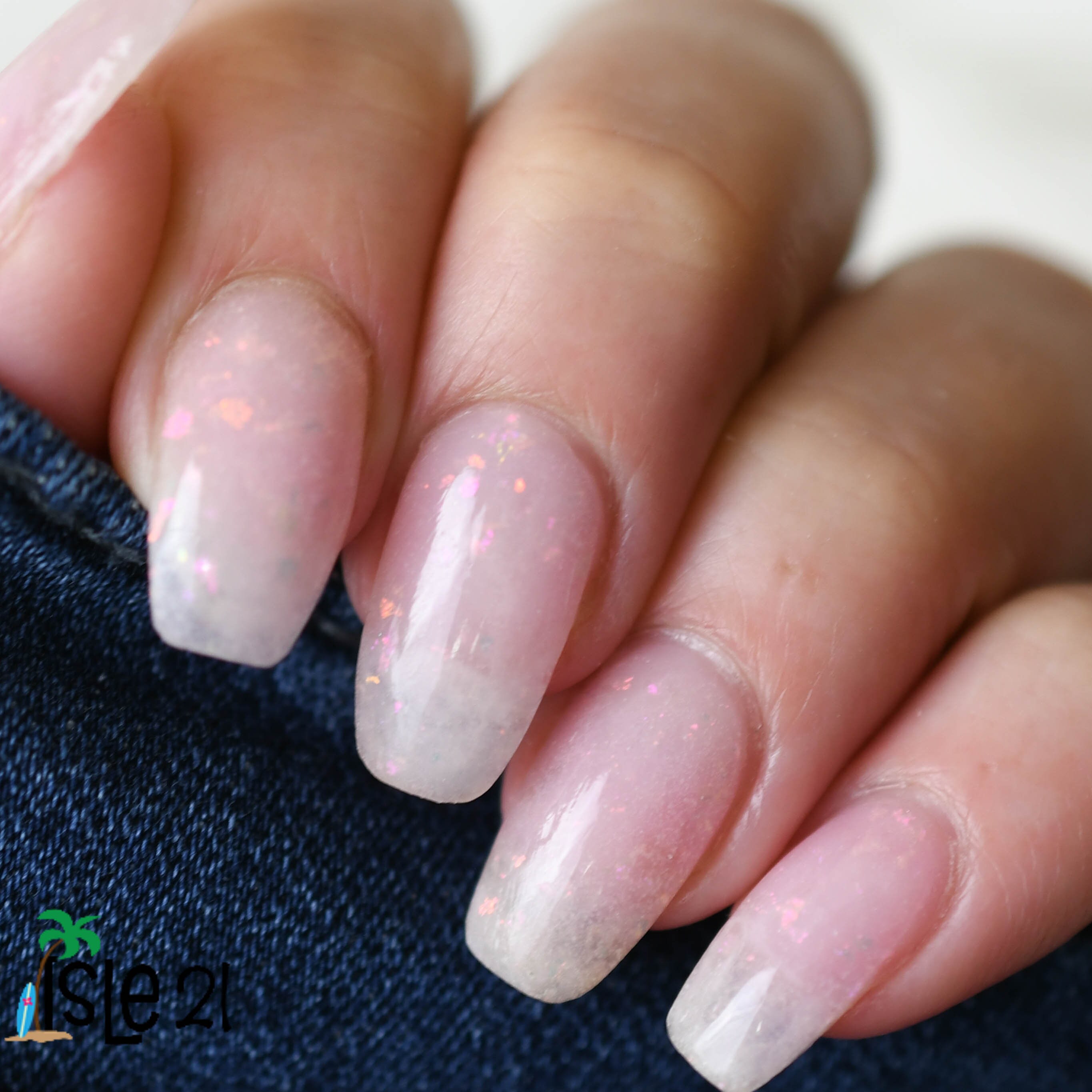 Sunday Funday Pink Thermal Nail Dip Powder Pink Flake Flakie - Etsy Denmark