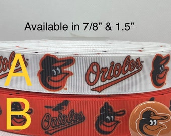 BASEBALL inspired grosgrain ribbon and/or coordinating 1&quot; flatbacks. Perfect for bow making and many other crafts.