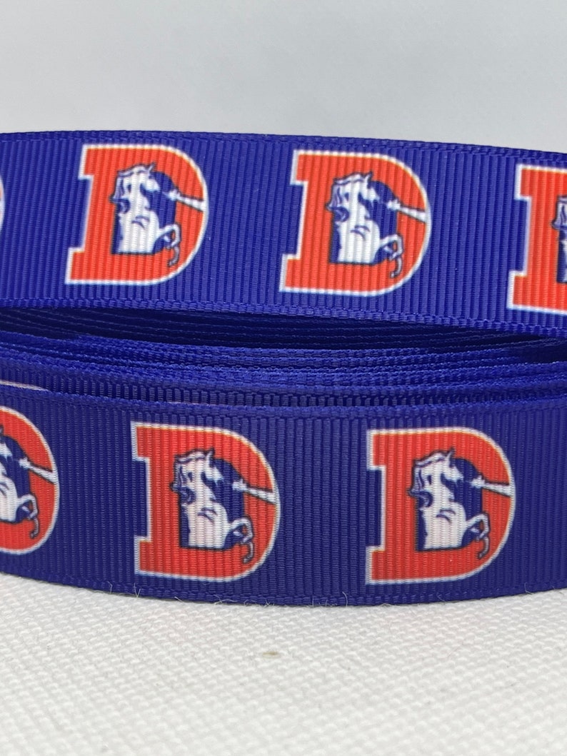 DENVER BRONCOS Inspired Grosgrain Ribbon And/or Coordinating 1 ...