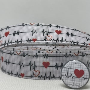 NURSE inspired grosgrain ribbon and/or coordinating 1&quot; flatbacks. Perfect for bow making and many other crafts.