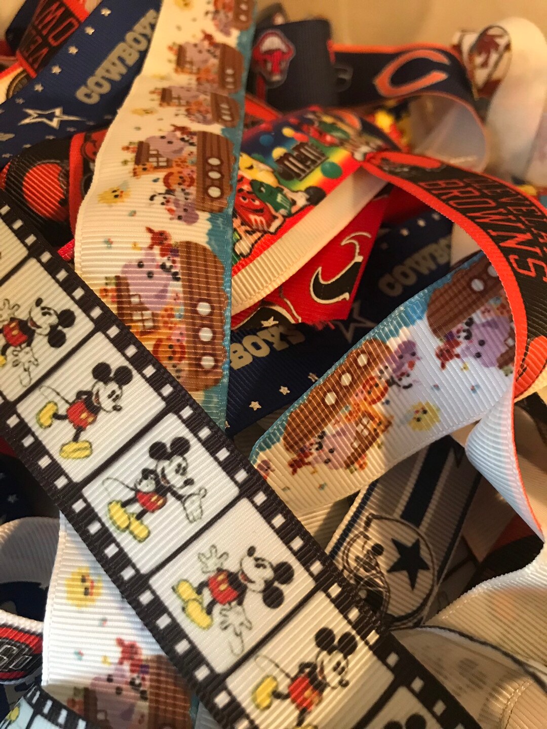 CLEARANCE GRAB BAG Grosgrain Ribbon Scraps. 15 to 50 Yard Options. Etsy