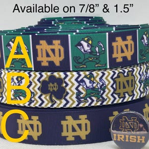 College inspired grosgrain ribbon and/or coordinating 1&quot; flatbacks. Perfect for bow making and many other crafts.