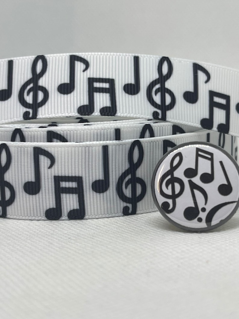Colorful Musical Note Ribbon MUSIC NOTES Inspired Grosgrain Ribbon And/or Coordinating 1