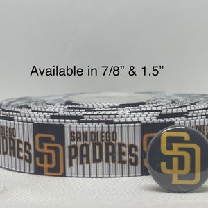 BASEBALL inspired grosgrain ribbon and/or coordinating 1&quot; flatbacks. Perfect for hair bows and many other crafts.