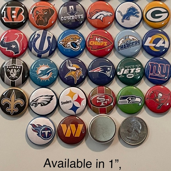 Flatback buttons available. Perfect for many different crafts. Available in 1", 1.25”, 2.25", or 3.5" sizes.  Custom orders welcome.