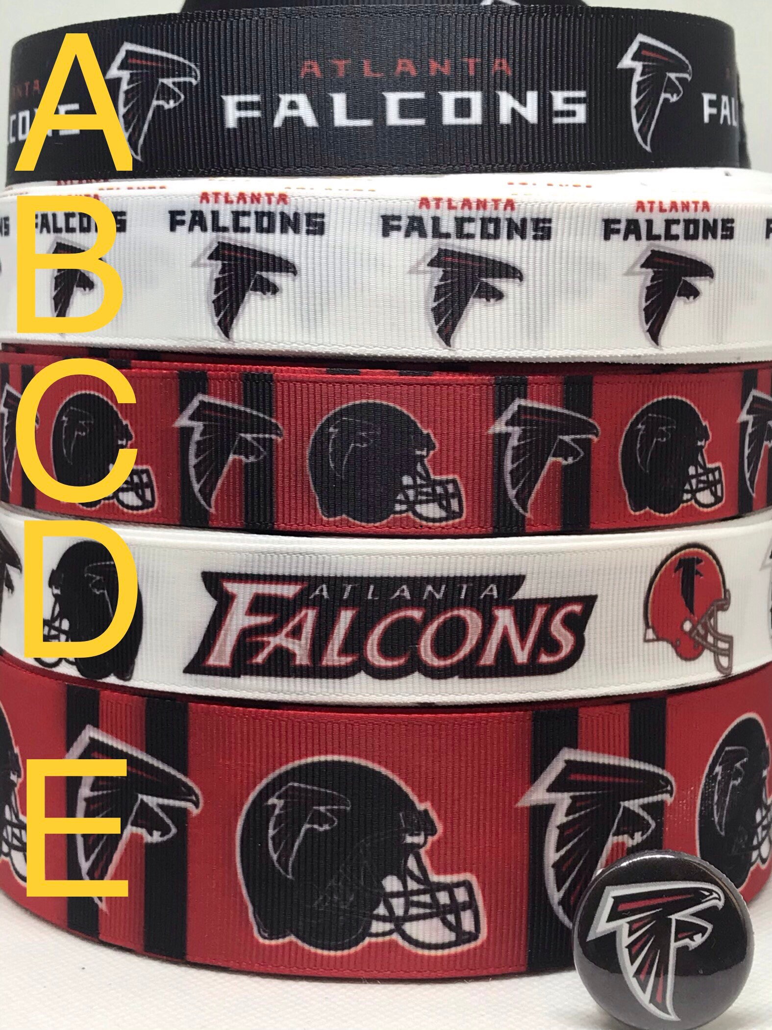 Atlanta Falcons Inspired Grosgrain Ribbon And/or Coordinating - Etsy