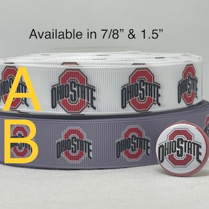Cinta de grosgrain de inspiración universitaria y/o cintas planas de 1" a juego. Perfecta para hacer moños y muchas otras manualidades.