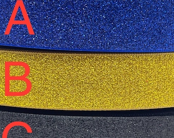 Glitzer Ripsband, 2mm breit, für Schleifen