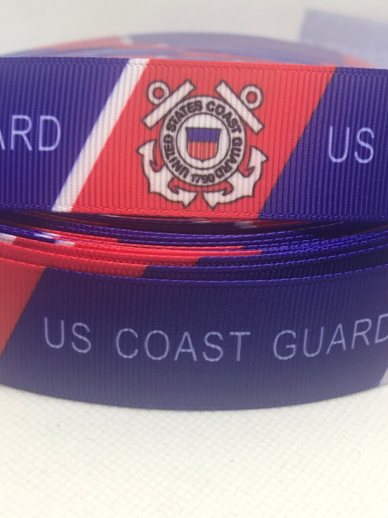 US COAST GUARD Inspired Grosgrain Ribbon And/or Coordinating Etsy