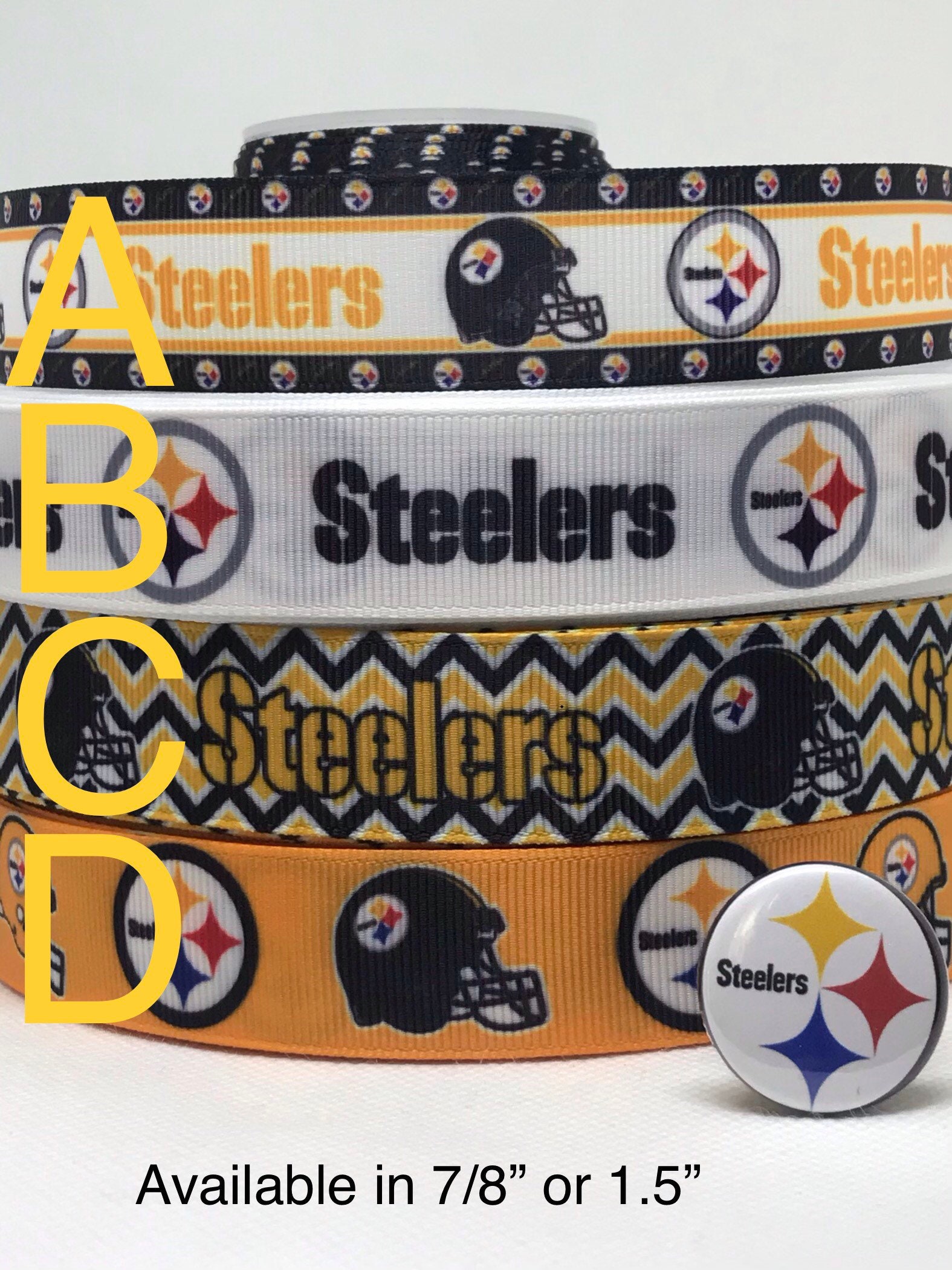 NFL Cool Logo Pittsburgh Steelers Football Fan Team Spirit 18MM - 20MM –  Fashion Snap Jewelry and More