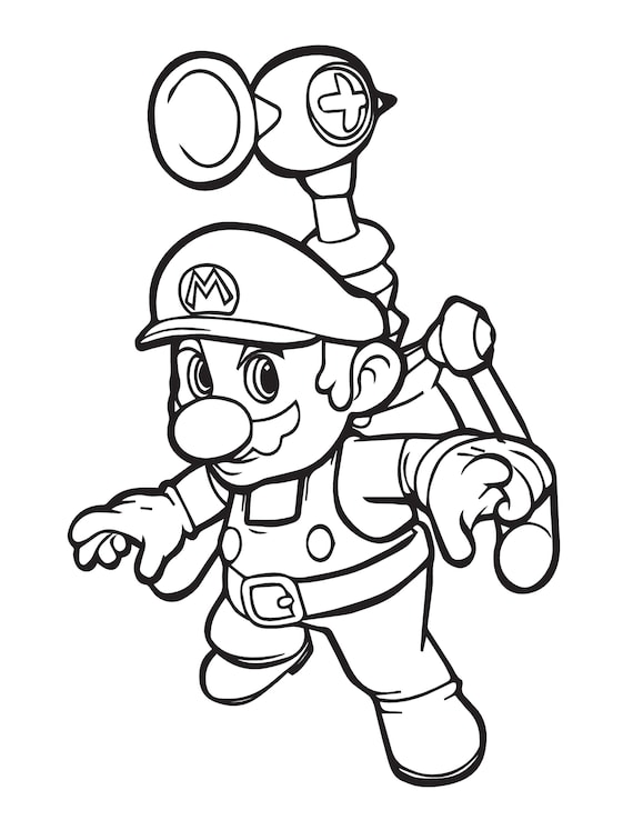 Super Mario Coloring Book 40 Pages, Coloring Pages Printable 