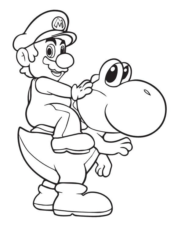 Mario Coloring Book: Great Coloring Pages For Kids Ages 2-7 (31  Illustrations) (Paperback)