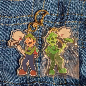 Luigi/Gooigi 2.5&quot; Double Sided Acrylic Keychain