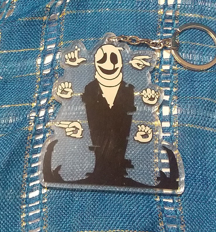 Gaster 3 Double Sided Acrylic Keychain Etsy