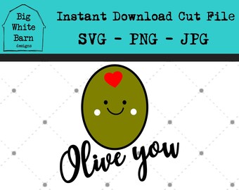 Olive You Svg Etsy