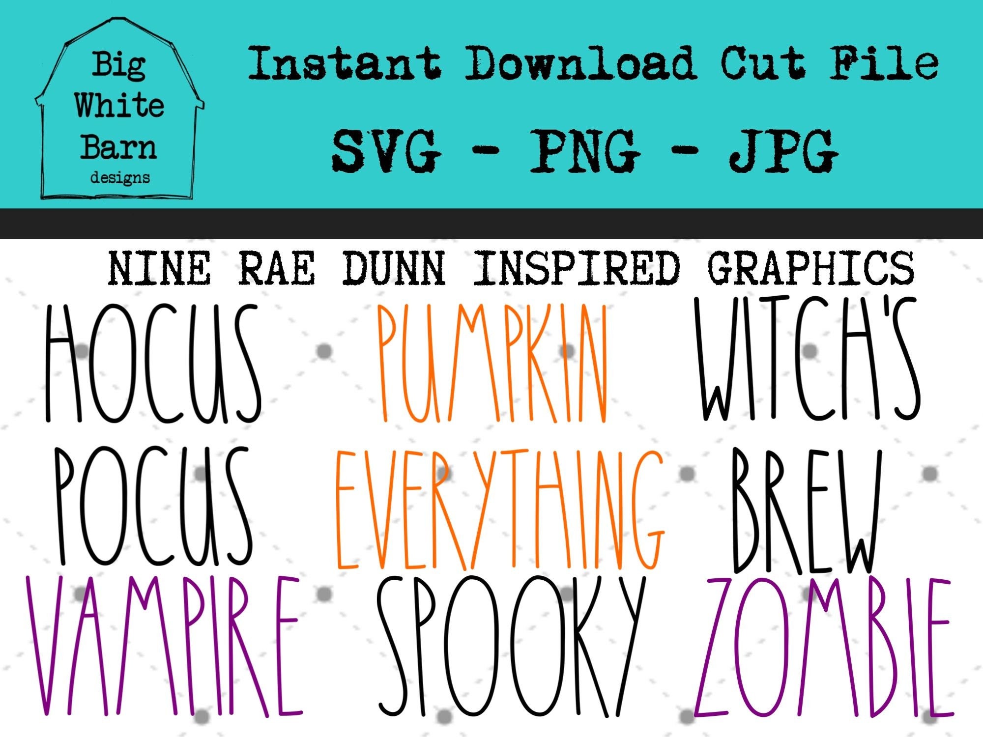 Download Halloween Rae Dunn Inspired SVG Bundle / basic witch ...