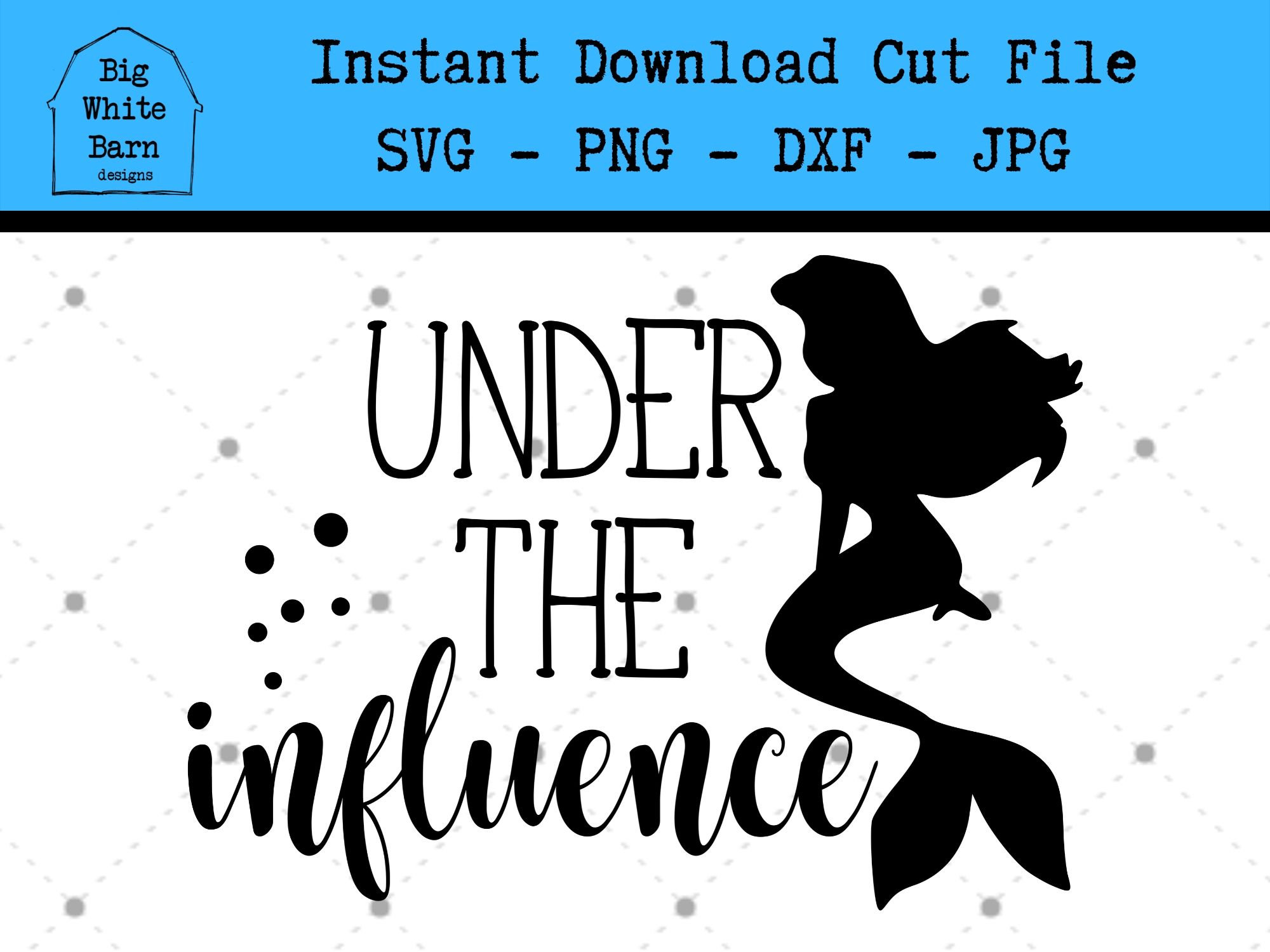 Download Under the Influence SVG / Funny Little Mermaid Graphic ...