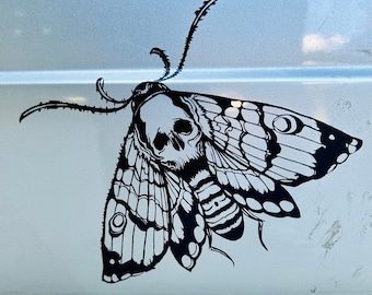 Realistic Death’s Head Moth Vinyl Decal