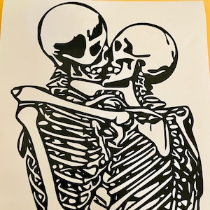 Smothered in Hugs Skeletons | Sticker