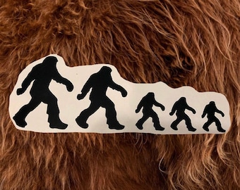 Bigfoot Family Vinyl Decals