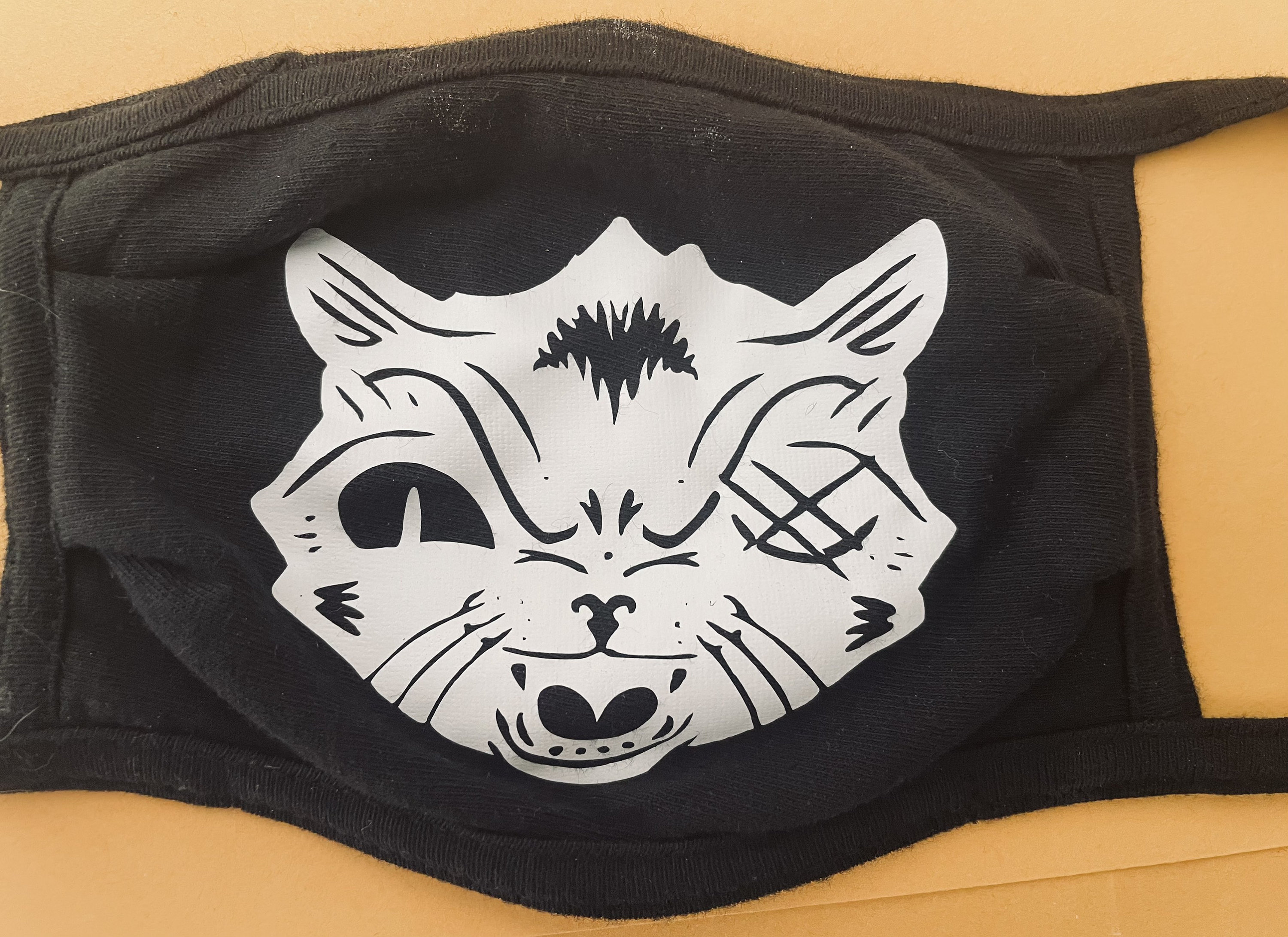Alley Cat Face Mask - Etsy