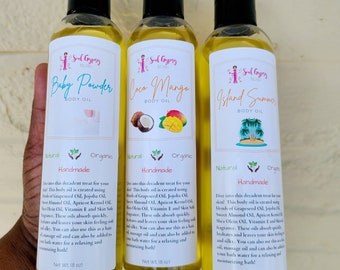 Moisturizing Body Oil, Shea Butter Oil, Jojoba Oil, Dry Skin Oil, Natural, Skin Serum, Self Care, Bath Oil, LUX Body Oil, After Shower Oil