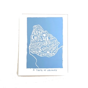 Voedselkaart van Uruguay (printversie)