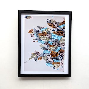 Kaart van West-Connemara | 10 x 8 inch
