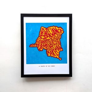 Un avant-goût de la RD du Congo I 20 x 10 pouces imprimé