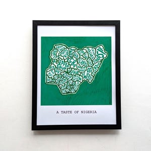 Un assaggio della Nigeria / stampa 10 x 8 pollici